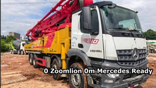ใช้แชสซี Benz รถบรรทุกปั๊มคอนกรีต SANY 65m ปี 2021