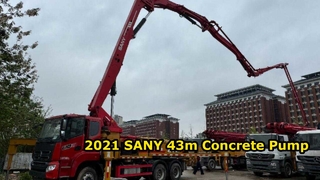 ขายปั๊มบูมคอนกรีต SANY 43 ม. ปี 2021 – แชสซี SANY ดั้งเดิม – ราคาที่ดีที่สุด