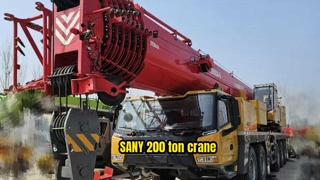 2025 SANY 200 Ton Truck Crane SYM5602JQZ200C8 ใช้เวลาขายน้อย
